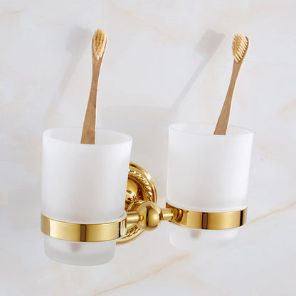 Classic Brass Bathroom Fixture Set