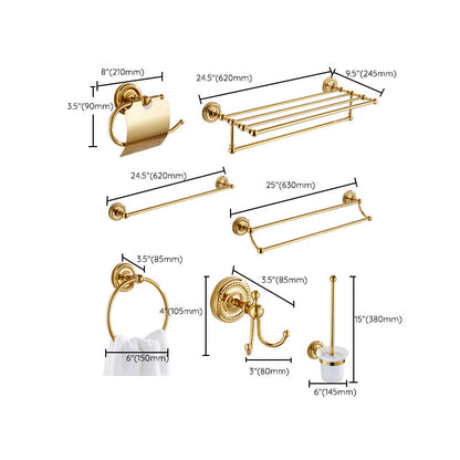 Classic Brass Bathroom Fixture Set