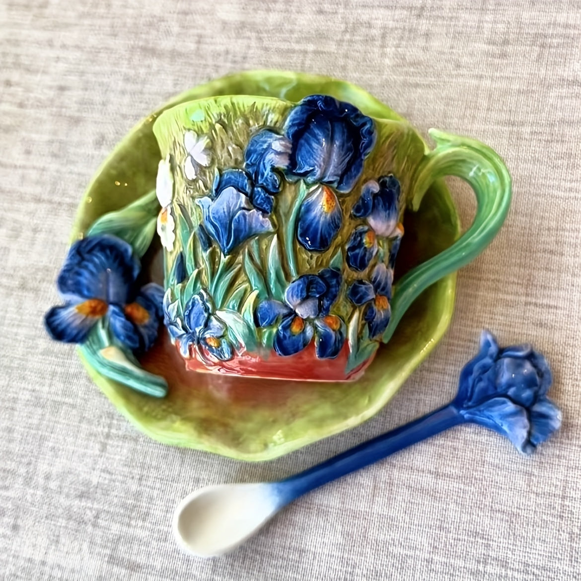 Vibrant Artistic Ceramic Coffee Mug Set