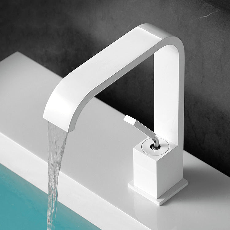 Contemporary Waterfall Faucet Stainless Steel Sink Faucet
