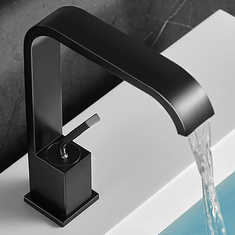 Contemporary Waterfall Faucet Stainless Steel Sink Faucet