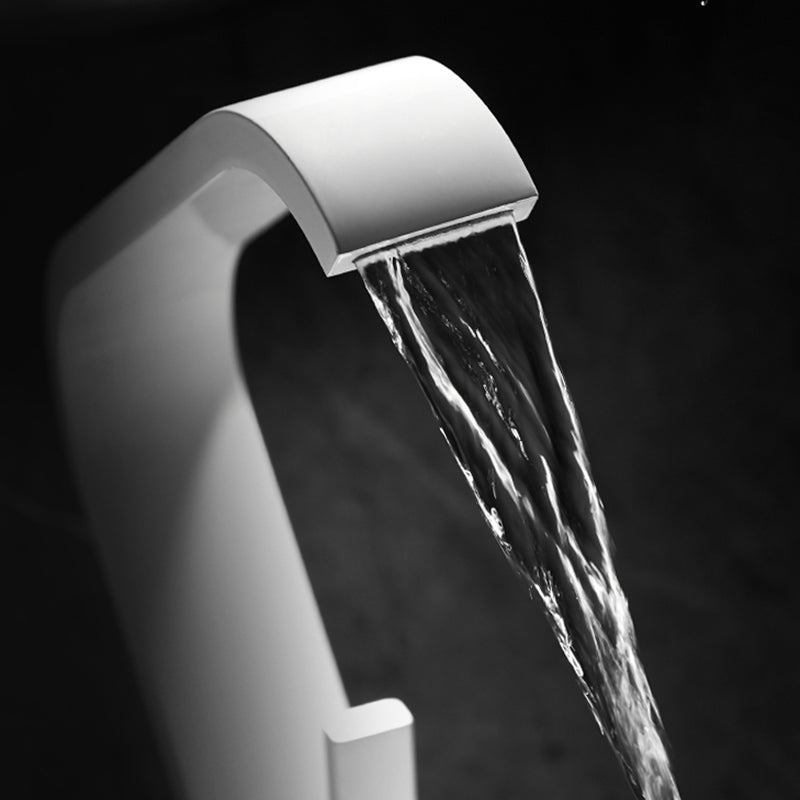 Contemporary Waterfall Faucet Stainless Steel Sink Faucet