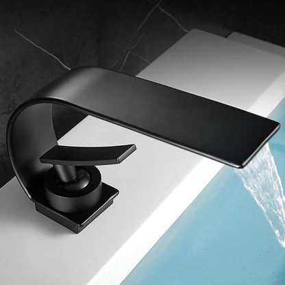 Contemporary Waterfall Faucet Stainless Steel Sink Faucet