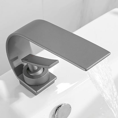Contemporary Waterfall Faucet Stainless Steel Sink Faucet