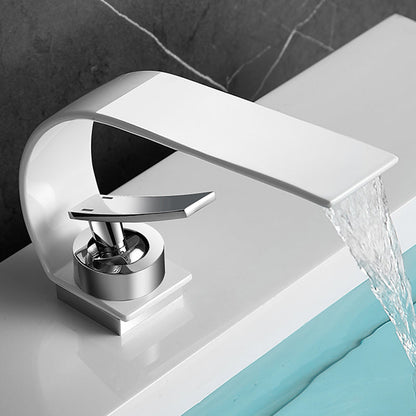 Contemporary Waterfall Faucet Stainless Steel Sink Faucet
