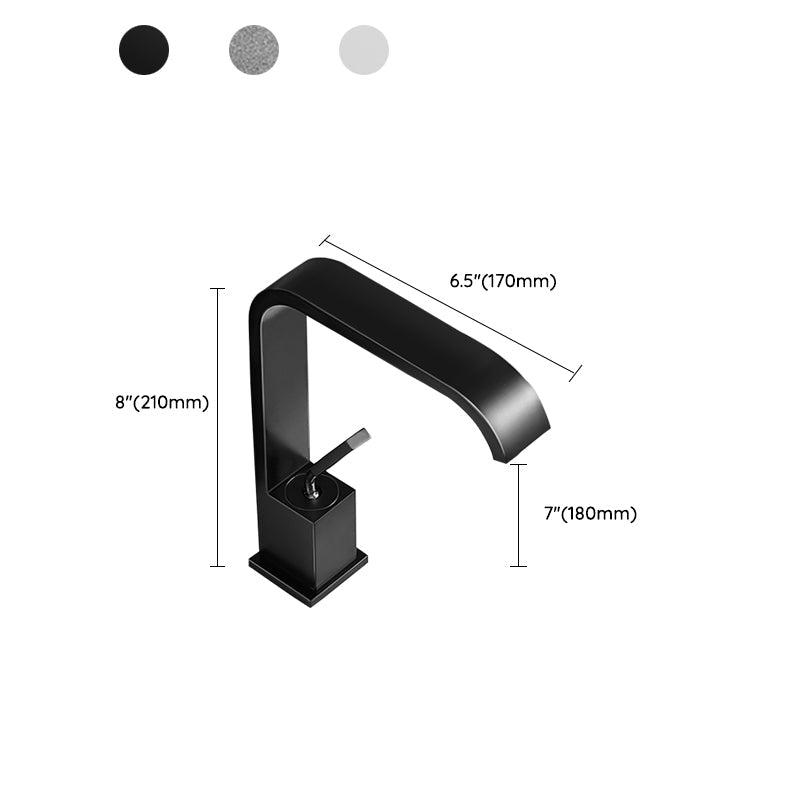 Contemporary Waterfall Faucet Stainless Steel Sink Faucet