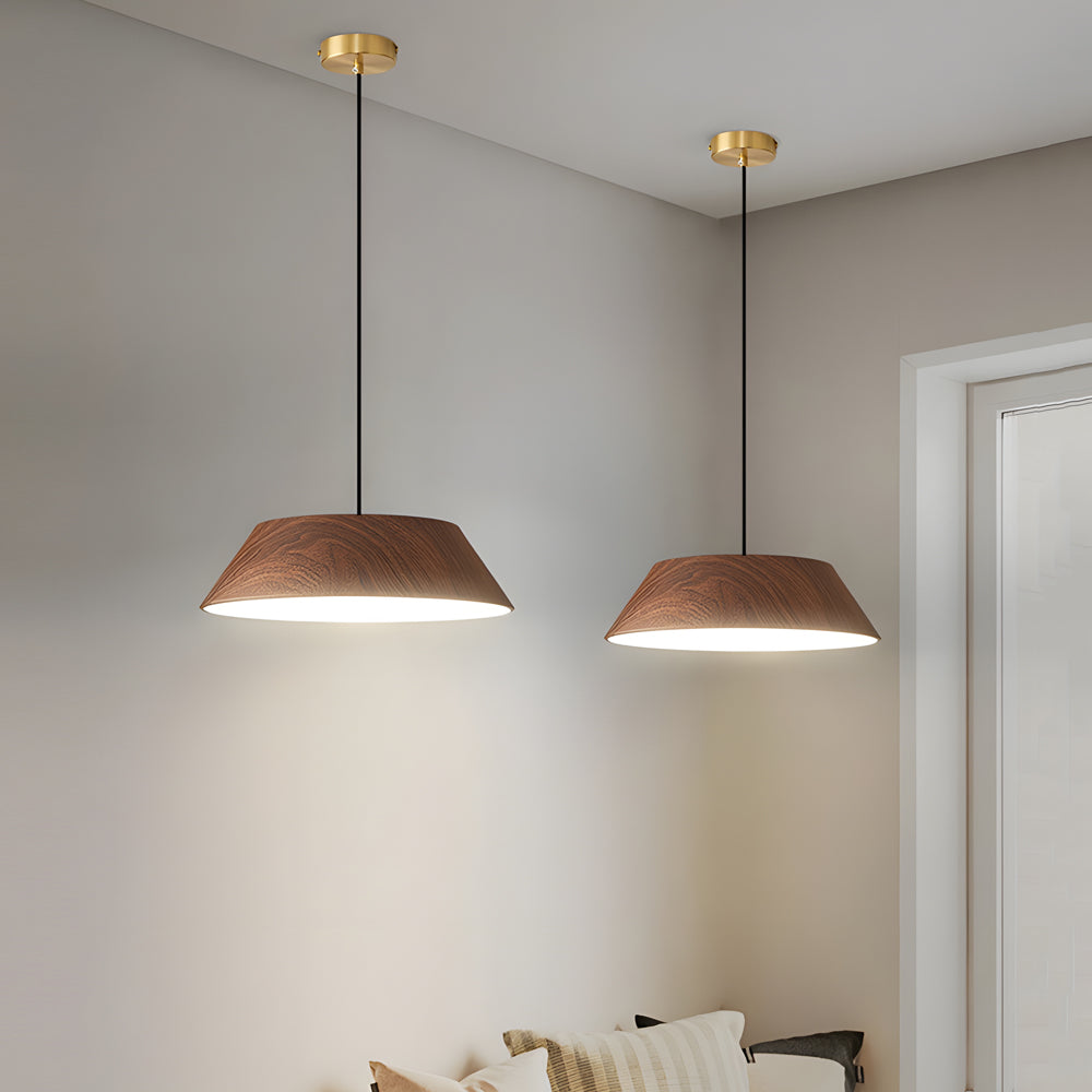 Natural Wood Japanese Pendant Light