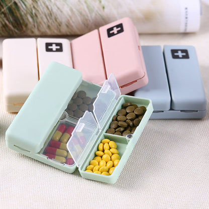 Portable Pill Case 7 Compartment Travel Holder