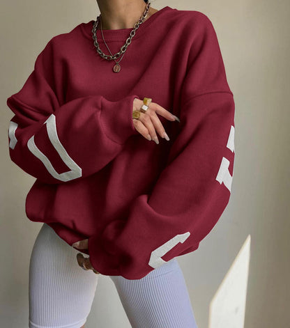 Relaxed Fit Women's Sweatshirt - Soft Cotton Blend