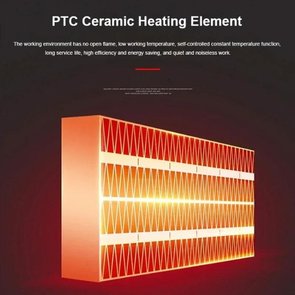 Compact Portable Space Heater 500W Fast Warmth
