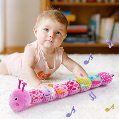 Colorful Plush Musical Caterpillar Toy - Luxicro