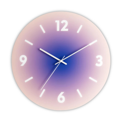 Elegant Circular Glass Wall Timepiece