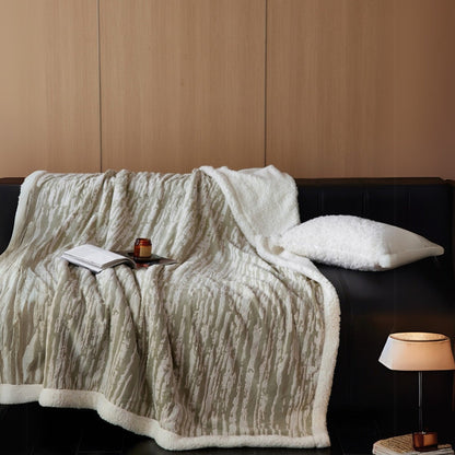 Cozy Woodland Plush Throw Blanket