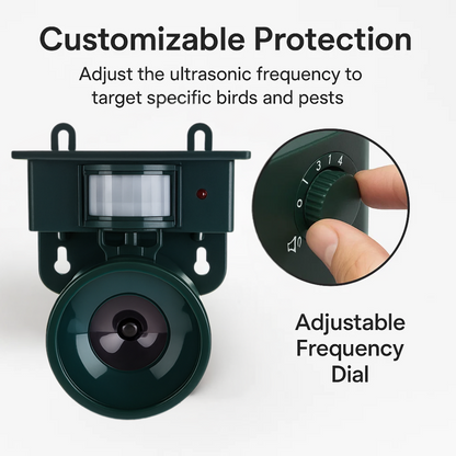 Automatic Bird Repellent Device with Loud Sound Scare