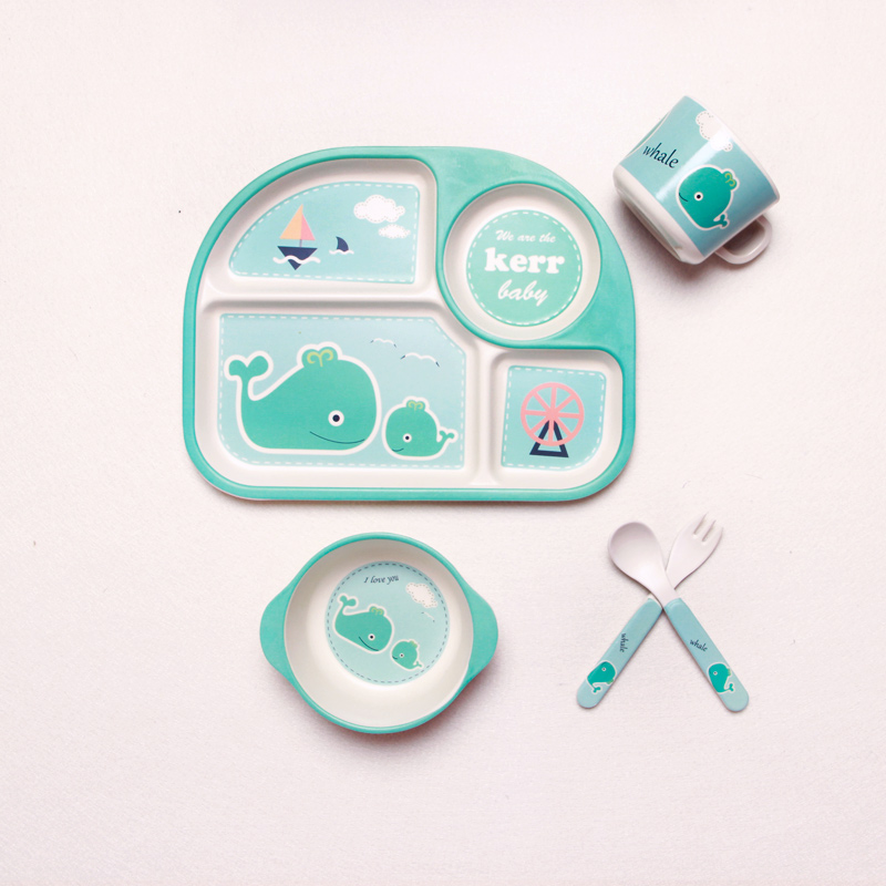 Adorable Baby Feeding Set - Plate, Bowl & Spoon