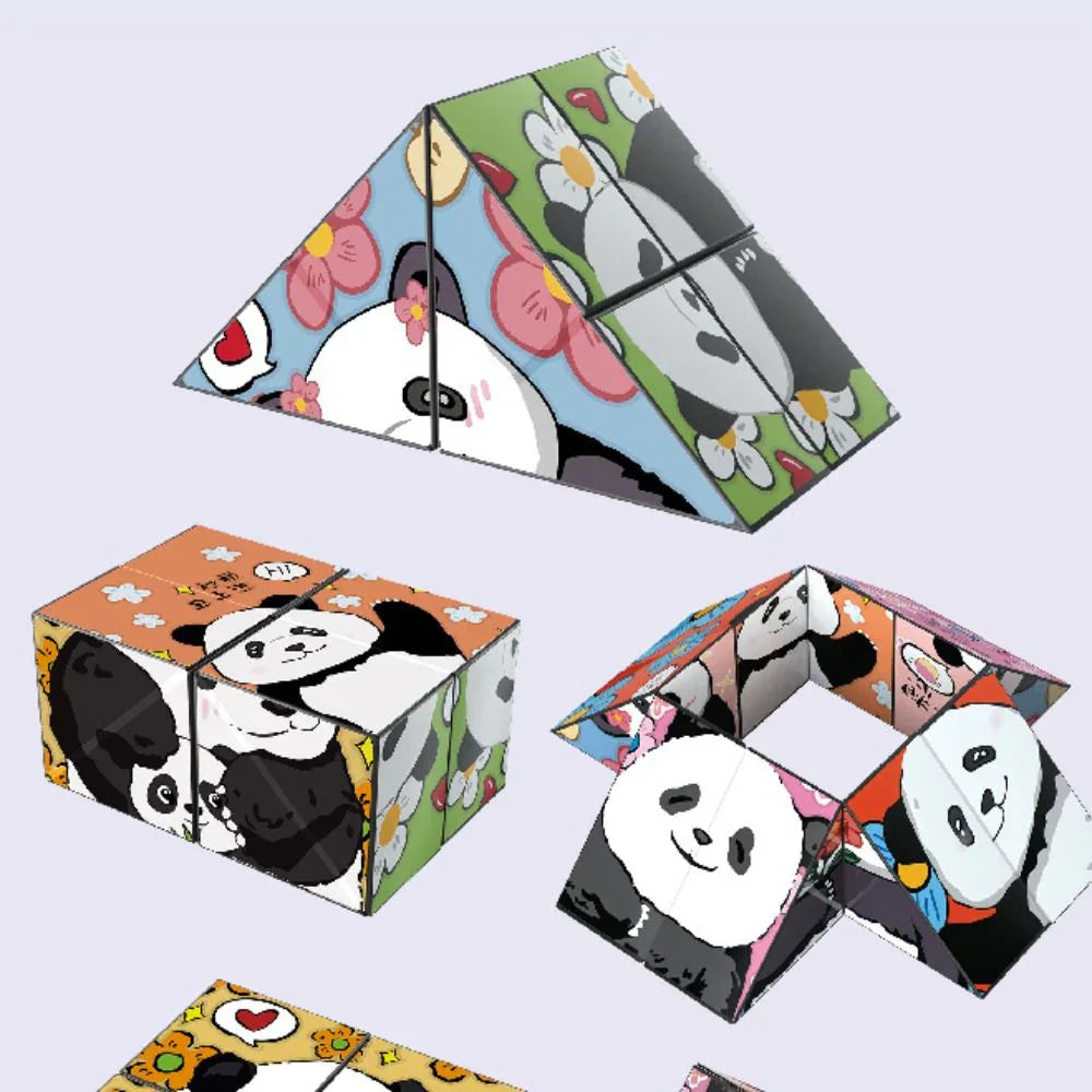 Fun Kids Puzzle Toy Cube with Animal Designs