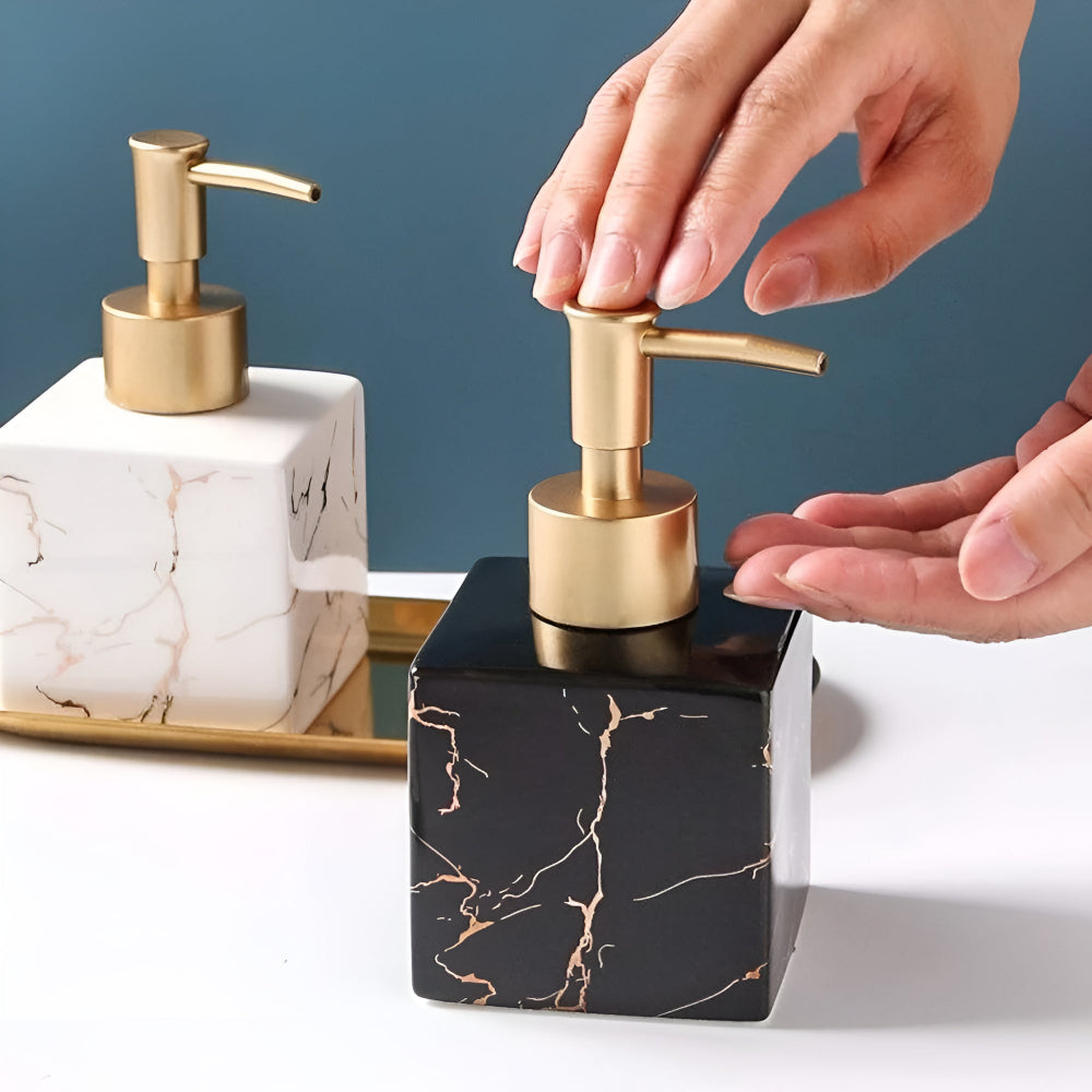 Elegant Stone Bathroom Soap Dispenser - Luxicro