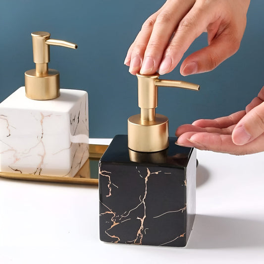 Elegant Stone Bathroom Soap Dispenser - Luxicro