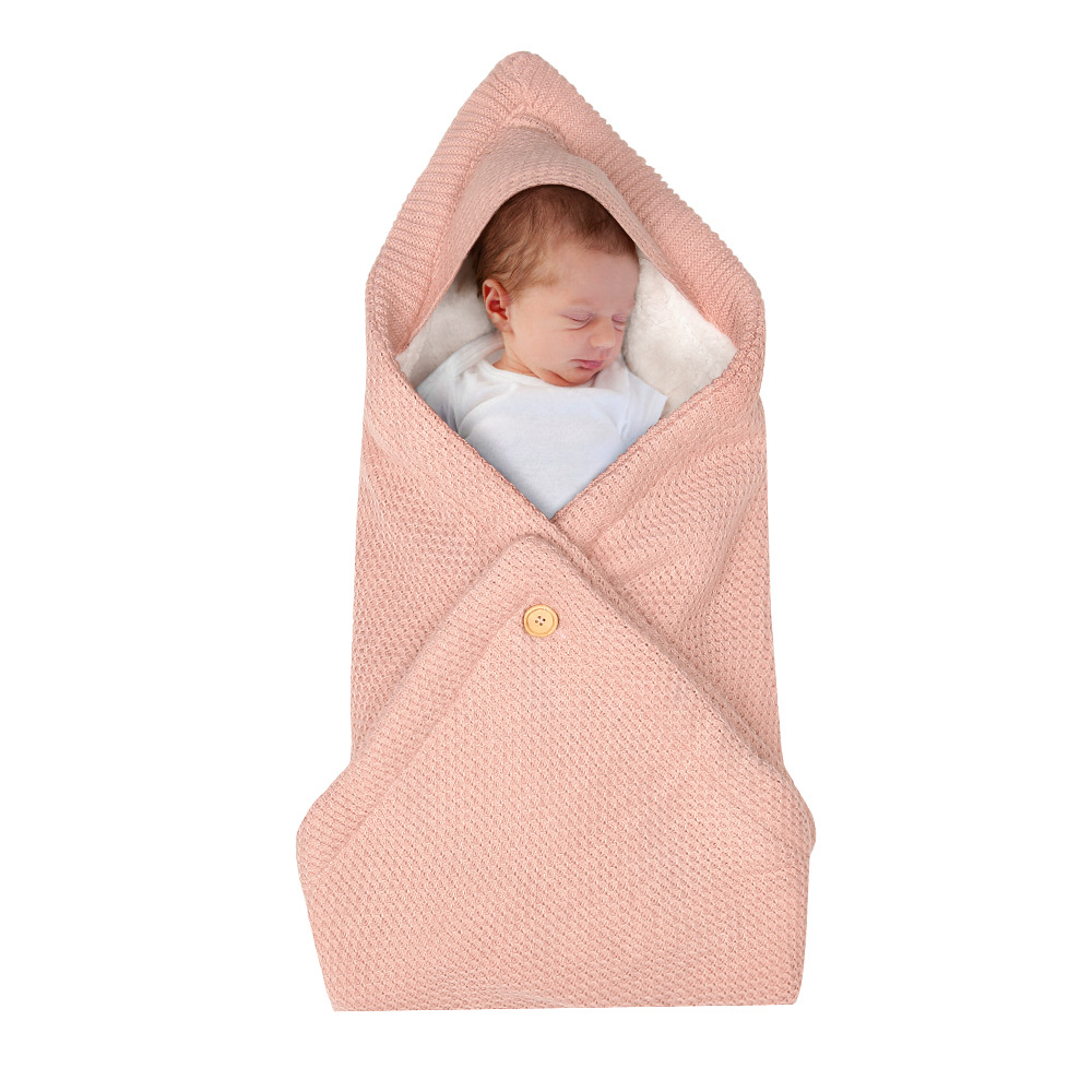 Cozy Baby Hooded Swaddle Blanket