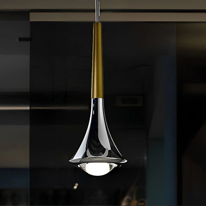 Modern Chrome Hanging Pendant Lamp