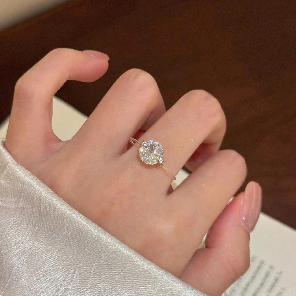 Affordable 1-2 Carat Moissanite Engagement Ring