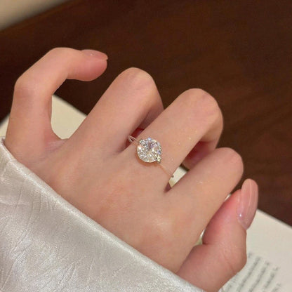 Affordable 1-2 Carat Moissanite Engagement Ring