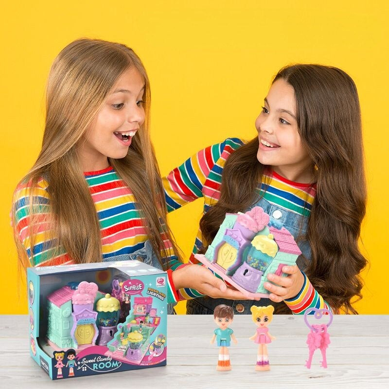 Small Adorable Doll House with Play Areas