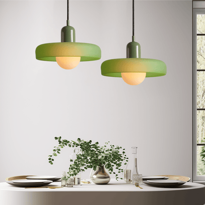Vibrant Colored Glass Hang Ceiling Light Fixture