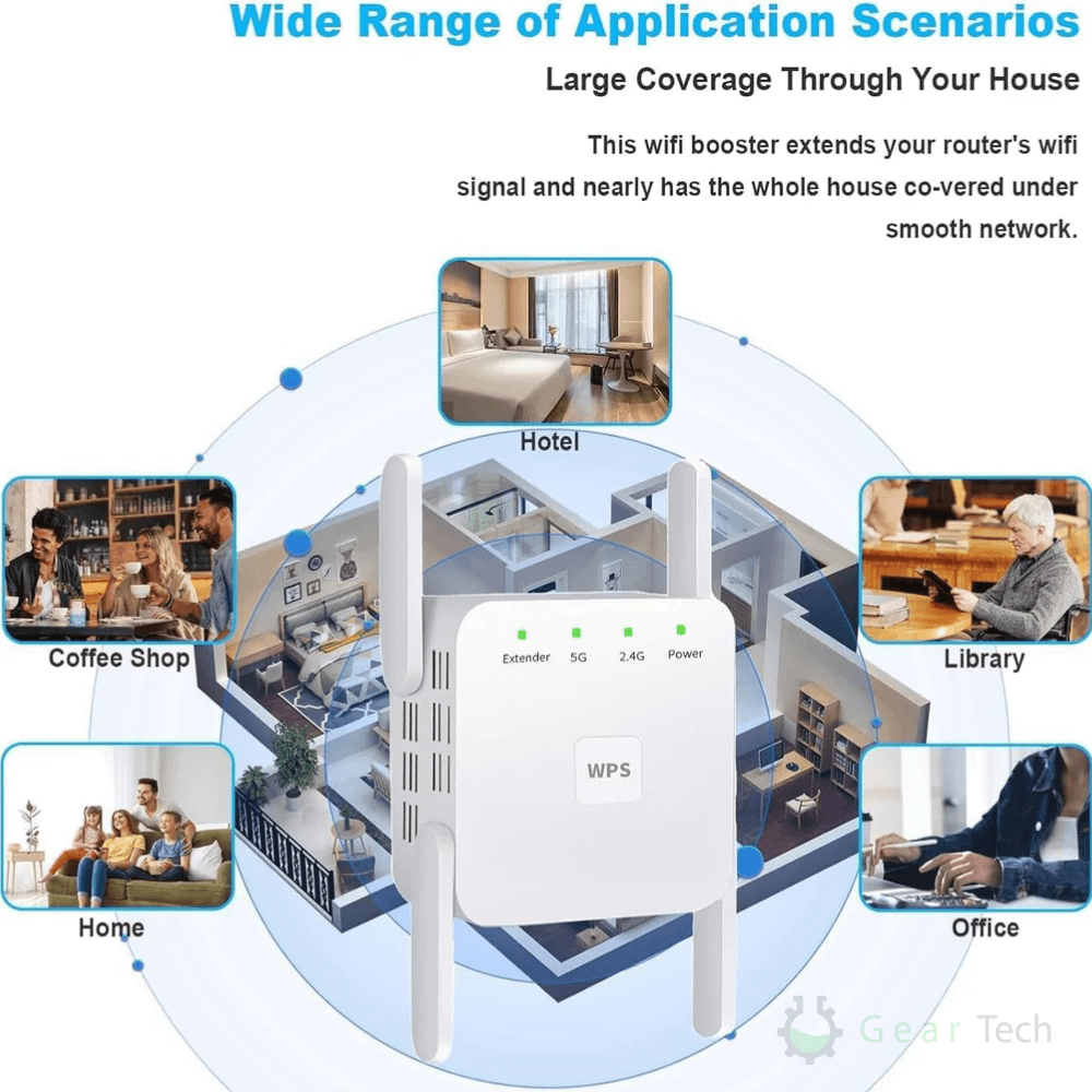 Fast 5G WiFi Signal Amplifier for Better Internet Range