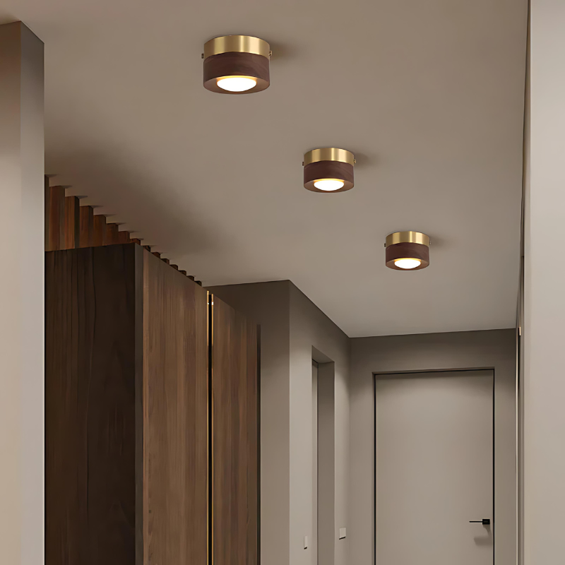 Rustic Wooden Pendant Lamp