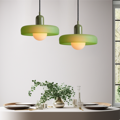 Stylish Hanging Glass Light for Kitchen Tables