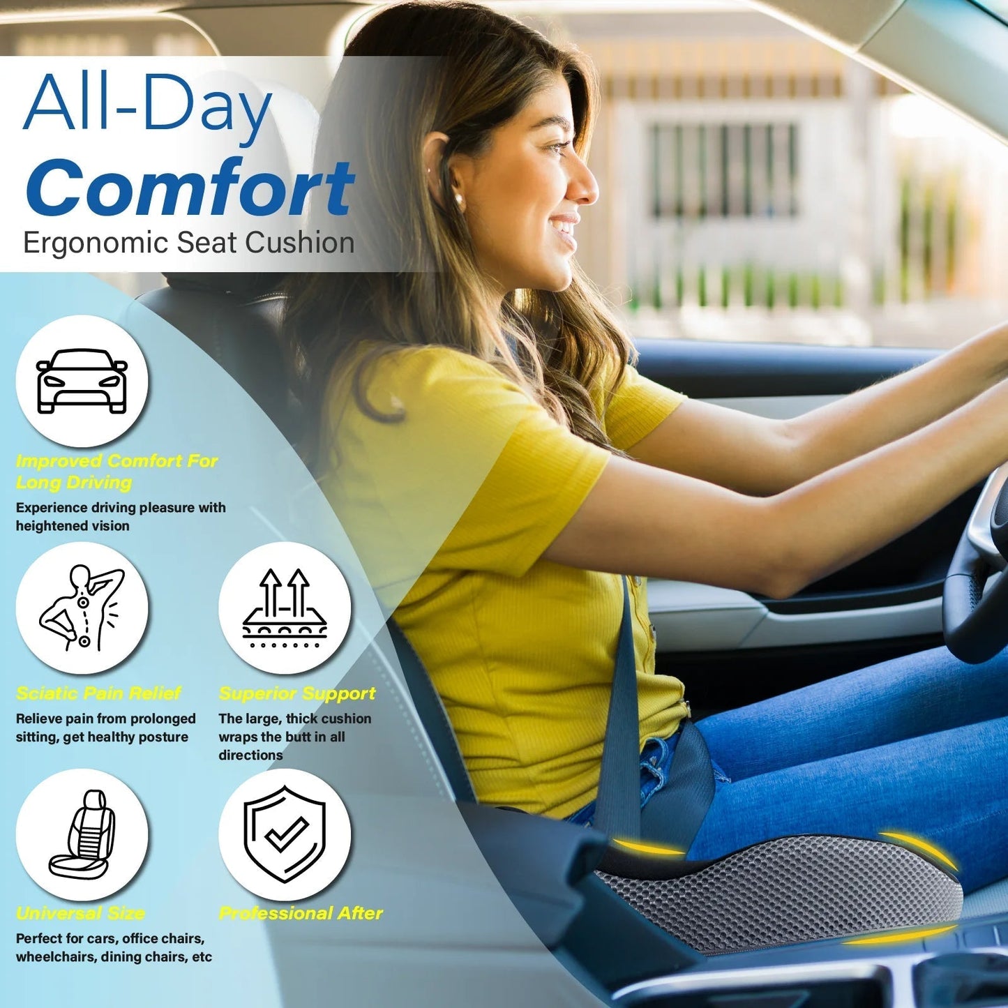 Compact Car Booster Seat for Small Drivers