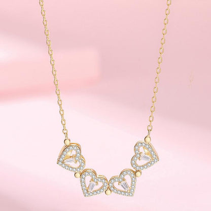 Delicate Lucky Clover Pendant Necklace
