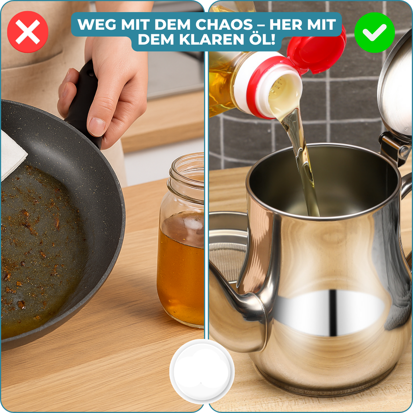Easy Clean Oil Filter for Healthy Cooking