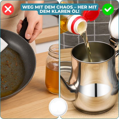 Easy Clean Oil Filter for Healthy Cooking
