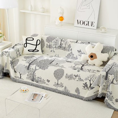 Plush Chenille Couch Slipcover