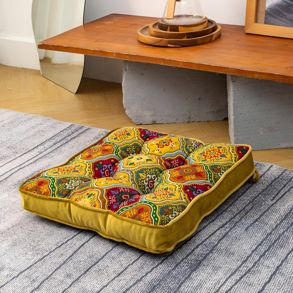 Bohemian Style Tied Pillow Cushion