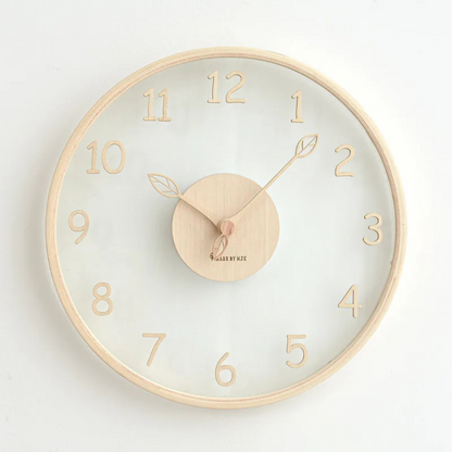 Classic Round Wood Wall Clock