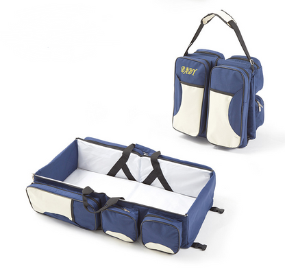 Compact Folding Infant Bed with Storage