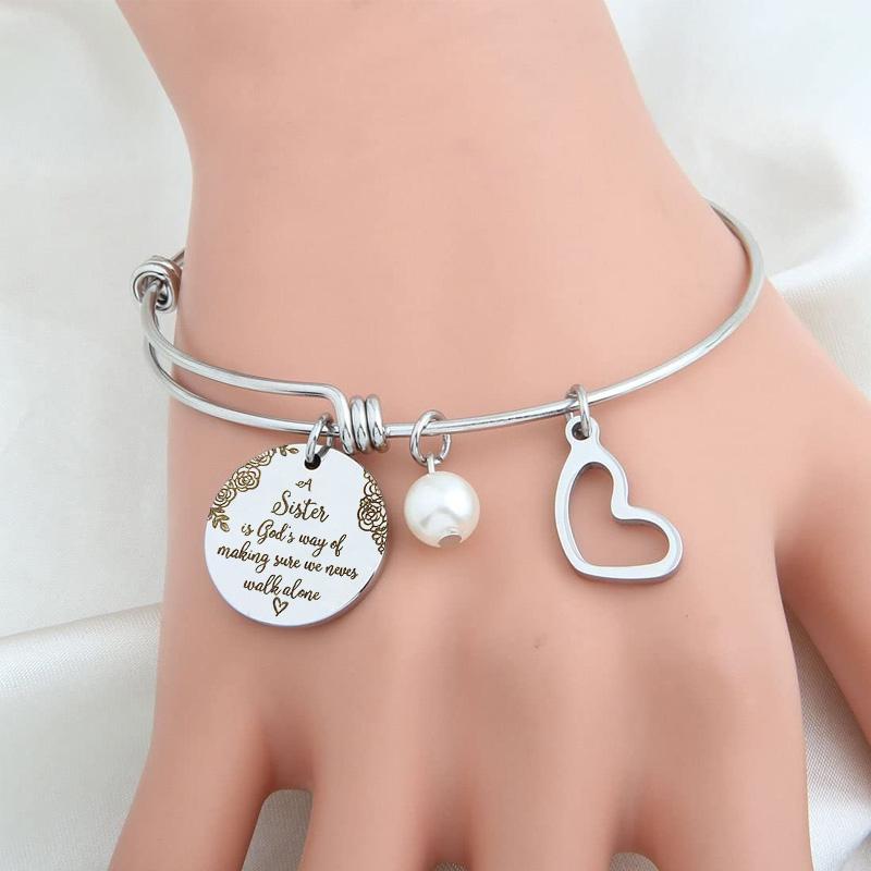 Best Friend Sister Heart Bracelet