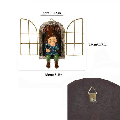 Vibrant Yard Gnome Statue Ornament