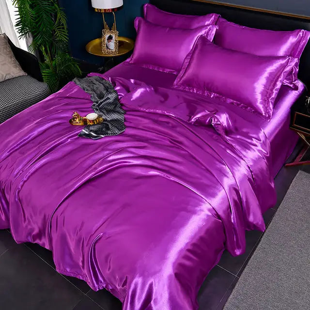Luxurious Silk Feel Duvet Cover