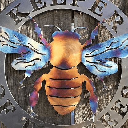 Rustic Honey Bee Iron Wall Decor