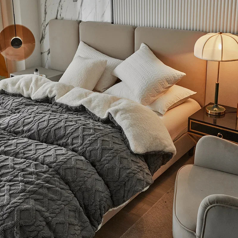 Cozy Double Sided Duvet Cover Set