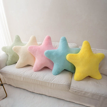 Soft Colorful Plush Star Pillow - Luxicro