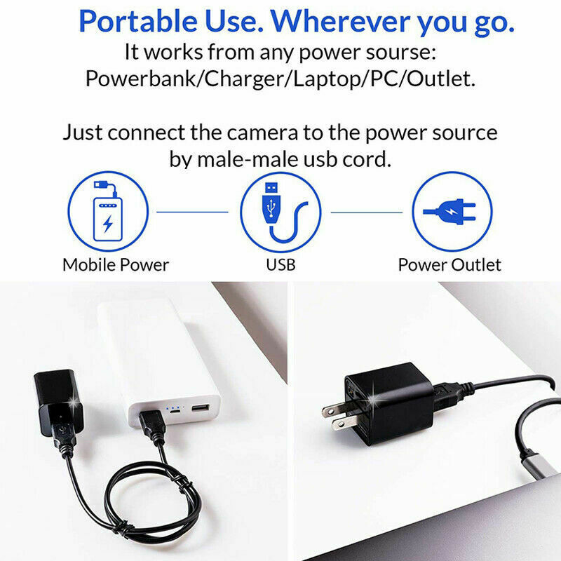 Mini 1080P Spy Camera USB Wall Adapter