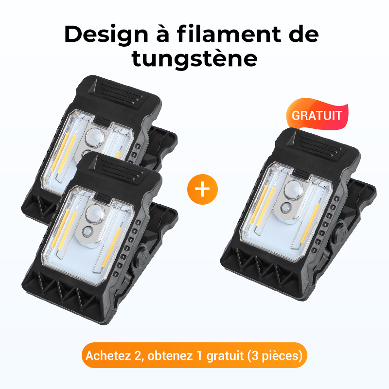 Bright Solar Powered Clamp Light