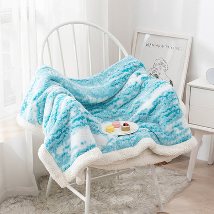 Cozy Fuzzy Synthetic Throw Blanket