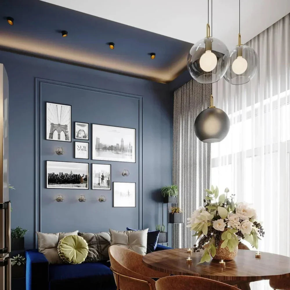 Modern Glass Pendant Light for Kitchen Island