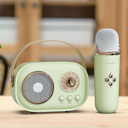 Compact Karaoke Machine & Bluetooth Wireless Speaker